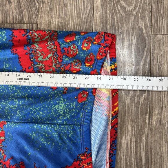 VTG Louis Garneau Cycling Shirt Road Mountain jersey Mens L Red Blue Bike Pocket - Picture 6 of 13